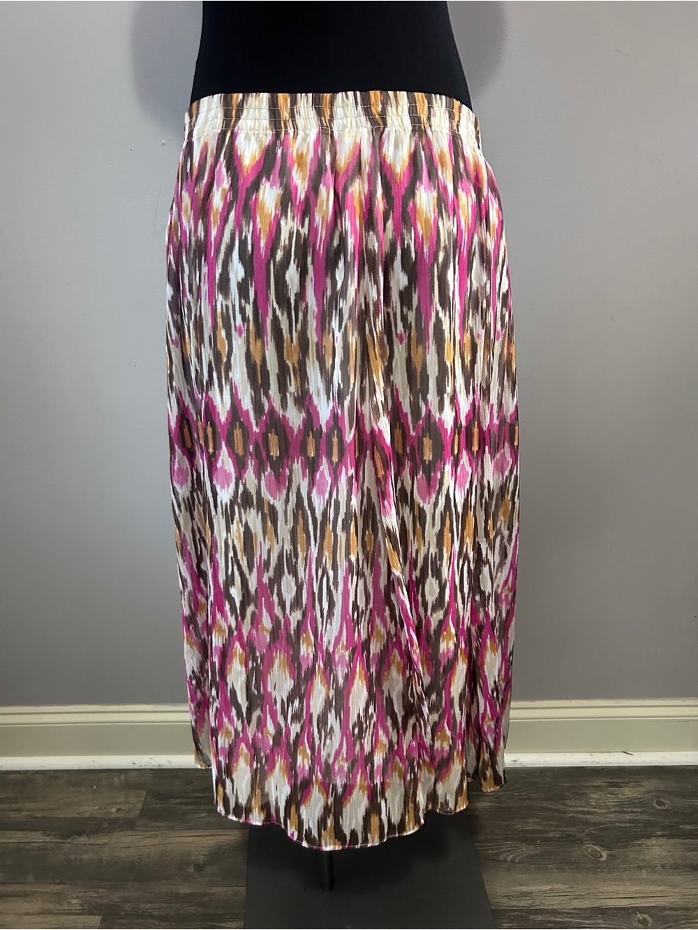 Alfred Dunner Skirt Womens 18 Multicolor Boho Abstract Pull On Midi Plus Size - Picture 4 of 7